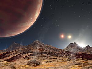 Archivo:Triple-star sunset