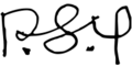 Yoon Po-Seon signature