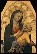 'Virgin and Child', tempera on panel painting by Antonio Veneziano, c. 1380, Museum of Fine Arts, Boston