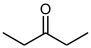 3-Pentanone structure.svg
