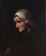Cabeza de anciana - Théodule-Augustin Ribot