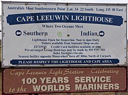 Archivo:Cape Leeuwin sign