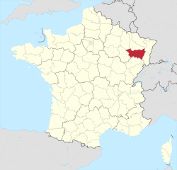 Département 88 in France 2016.svg