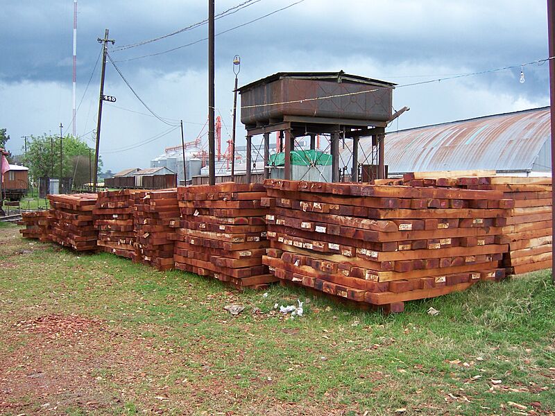Durmientes de madera 01