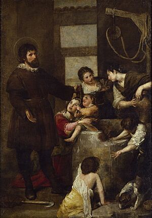 Archivo:El milagro del pozo. Alonso Cano (1638-1640)