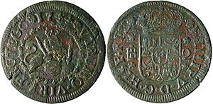 Archivo:Felipe V 2 MARAVEDIS Ceca Segovia 1744 001