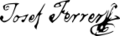 Firma de José Ferrer Beltrán