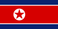 Flag of North Korea (1948–1992) alternative colours tone version