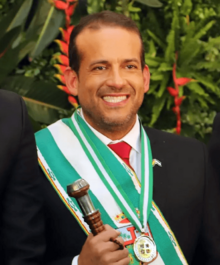Gubernatorial Inauguration of Luis Fernando Camacho. 3 May 2021, Agencia Boliviana de Información, Santa Cruz de la Sierra. (52592061822).png