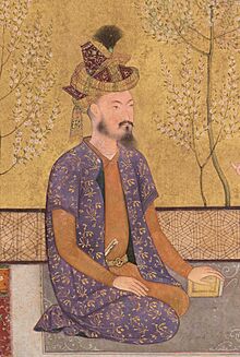 Humayun and Babur (Late Shah Jahan Album) Humayun detail.jpg