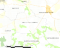 Map commune FR insee code 33482