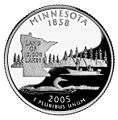 Minnesota quarter, reverse side, 2005