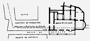 Archivo:Planta de la iglesia primitiva de San Juan por Sabas Casielles
