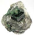 Quartz-Uvarovite-LTH15C