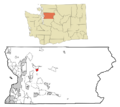 Snohomish County Washington Incorporated and Unincorporated areas Granite Falls Highlighted