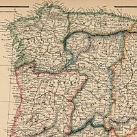 Archivo:Spain and Portugal. 1869. Weller (detalle noroeste)