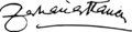 Zaharia Stancu signature, January 1969