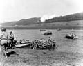 1st Infantry Division, crossing the Weser River