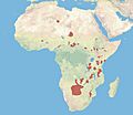 African Wild Dog Distrbution