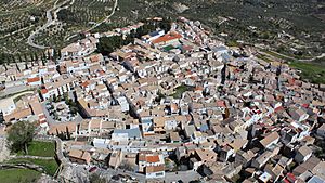 Vista de Albanchez de Mágina desde el castillo