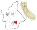 Butte County California Incorporated and Unincorporated areas Oroville East Highlighted