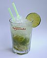 Cocktail Caipirinha raw