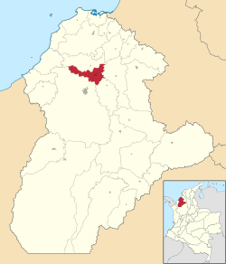 Cereté ubicada en Córdoba (Colombia)