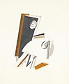 El Lissitzky Ängstliche Litho 1923