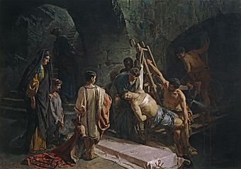 Archivo:El entierro de San Sebastián (Museo del Prado)