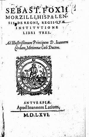 Archivo:Fox Morcillo, Sebastian – De regni regisquae institutione, 1566 – BEIC 13755642
