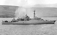 Archivo:HMS Antelope 1982