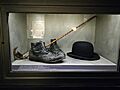 Hat, cane and shoes