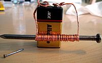 Archivo:Homemade Electromagnet
