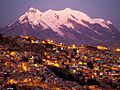 La Paz al tramonto