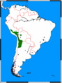 Leopardus jacobita range map