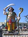 Mahishasura statue at the Chamundeswari Temple, Mysuru, Karnataka, India (2004)