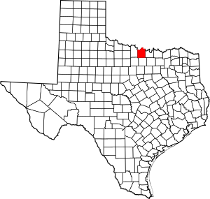 Archivo:Map of Texas highlighting Montague County