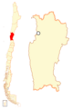 Mapa de la Región de Coquimbo