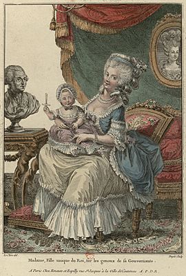 Archivo:Marie Thérèse Charlotte of France with her governess