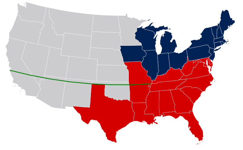 Missouri Compromise Line