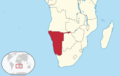 Namibia in its region