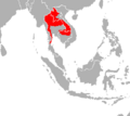 Panthera tigris corbetti distribution map