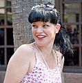 Pauley Perrette at the Hollywood Walk of Fame star ceremony for Mark Harmon, Oct. 2012