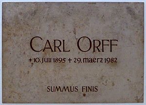 Archivo:Tombo de Carl Orff en Andechs