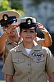 US Navy 100916-N-9818V-219 Chief receives cover at pinning ceremony