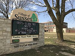 Village of Sussex sign (Sussex, Wisconsin).jpg