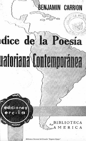 Archivo:Índice de la poesía ecuatoriana contemporánea por Benjamín Carríon