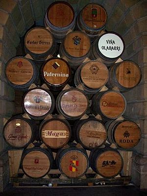 Archivo:Barricas de Bodegas de Haro - La Rioja - España