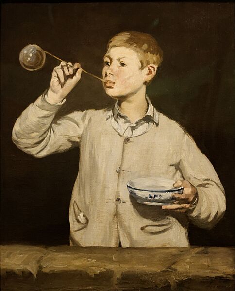 Boy Blowing Bubbles Edouard Manet