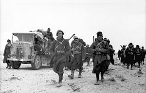 Archivo:Bundesarchiv Bild 101I-783-0104-09, Nordafrika, italienische Soldaten auf dem Marsch